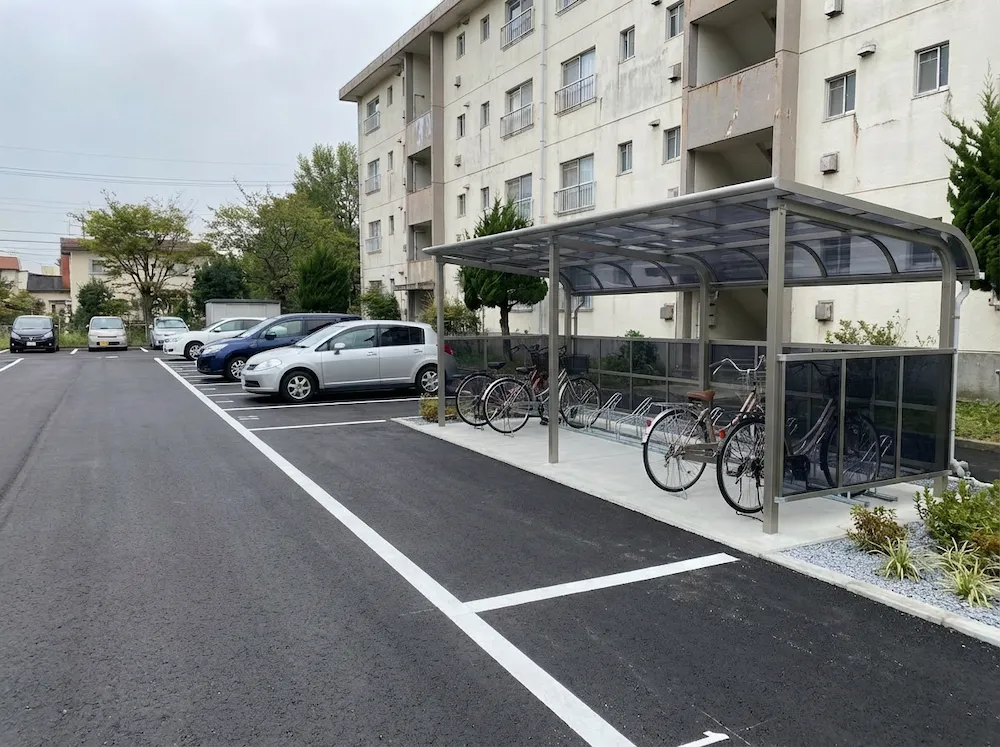 施工後の駐車場・駐輪場