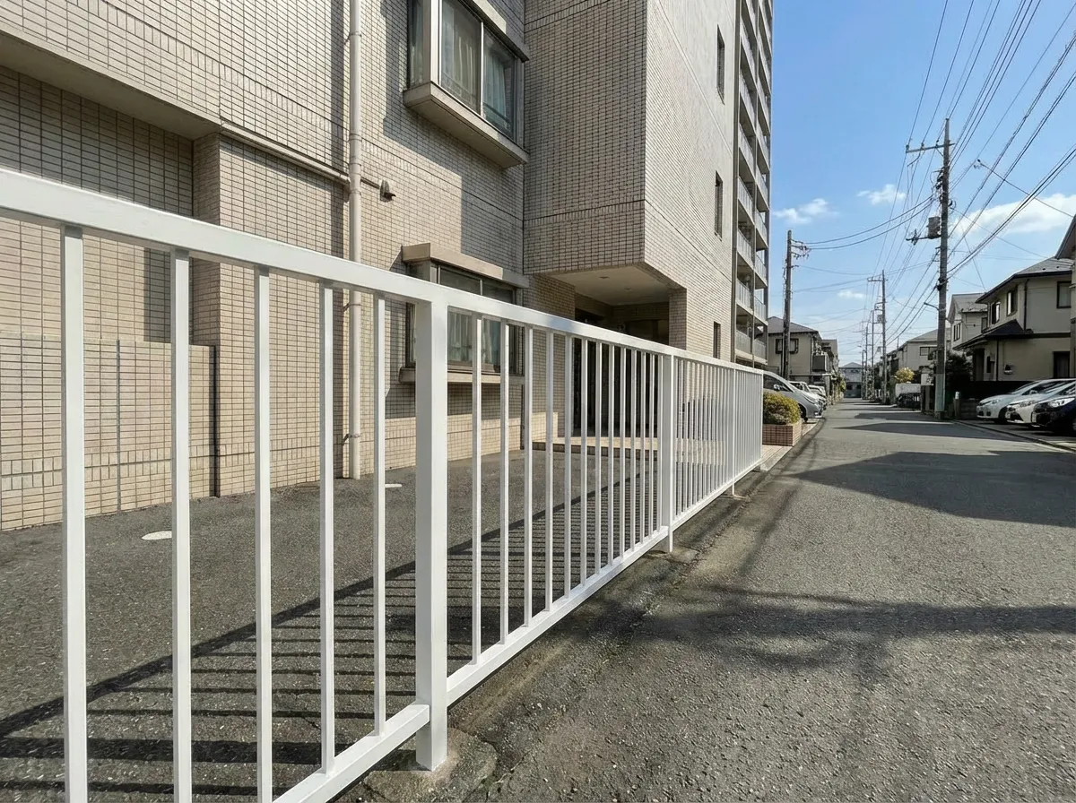 フェンスの施工後
